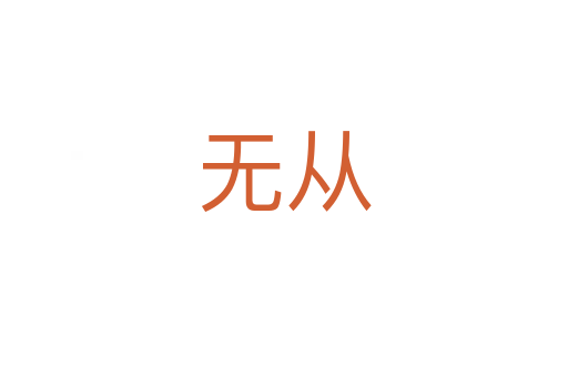 无从